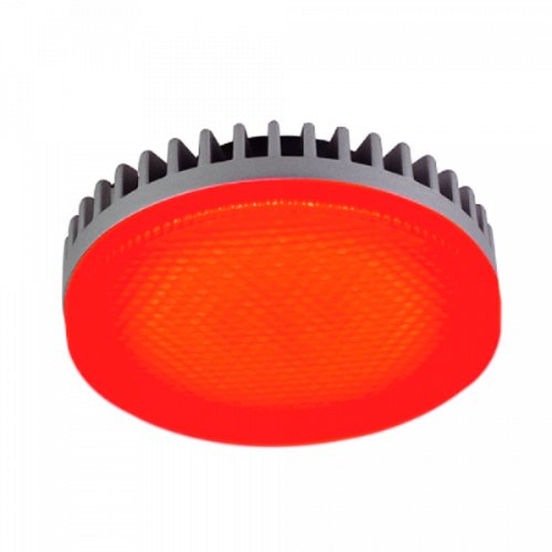 Лампа светодиодная Ecola Color GX Таблетка GX53 220В 8Вт Красный 75х24мм фото Лампа светодиодная Ecola Color GX Таблетка GX53 220В 8Вт Красный 75х24мм картинка